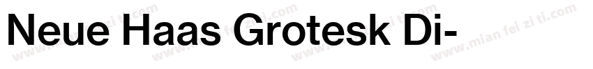 Neue Haas Grotesk Di字体转换